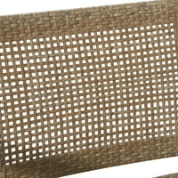 Coloma Wicker és Acacia Wood Outdoor Club székek, 2 -es szett, világos multibrown és világosbarna