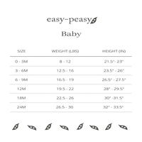Easy-Peasy Baby Solid Tank Bodysuit, Méretek 0- hónap
