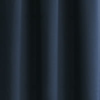 Alaptársok egyszínű szoba sötétítő rúd zsebfüggöny -párja, 2 -es készlet, Blue Cove, 84