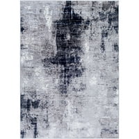 Művészi szövők vándorló absztrakt terület szőnyeg, fekete haditengerészet, 8'10 12'4