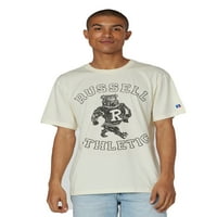 Russell Athletic Férfi és Nagy Férfi Bulldog grafikus póló, S-4XL méretű