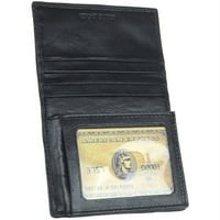 Férfi RFID jel blokkolja az eredeti bőr L-Sold Wallet-t ajándékdoboztal