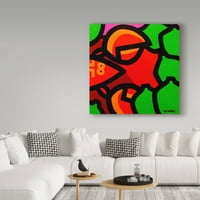 Védjegy képzőművészet 'Lobster and Seven Limes' vászon művészet John Nolan