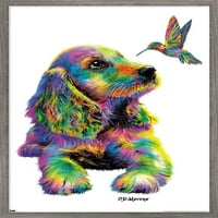 Moreno-kutya és Kolibri fali poszter fa mágneses kerettel, 22.375 34