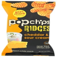 Popchips Burgonya Chips-Gerincek-Cheddar-Tejföl Oz
