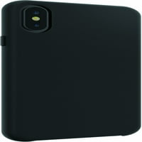 BlackWeb valódi bőr telefon tok iPhone X -hez - fekete