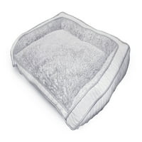 Wag and Wiggle luxus ortopéd kanapé stílusú kisállat ágy, szürke