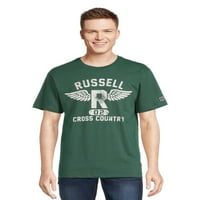Russell Athletic Férfi és Big Men's Cross Country grafikus póló, S-4XL méretű
