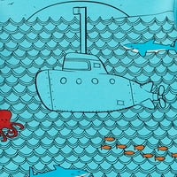 Garanimals kisgyermek fiú tengeralattjáró rövid ujjú póló