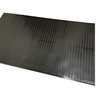 Ottomanson padlóvédő vízálló nem csúszásgumi rubberback beltéri védő futó szőnyeg, 2'2 11 ', fekete