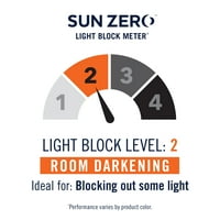 Sun Zero Madison szoba sötétítő grommet függönypanel, 54 x54