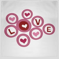 Egyszerűen százszorszép rózsaszín szerelemben a kerek Valentin -napi dobás takaró, standard dobás