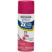 Rust-oleum amerikai akcentusok ultra borító szatén bíboros spray-festék és alapozó 1, oz
