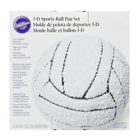 Wilton Ball 3D Torta Pan-kosárlabda, Baseball, foci