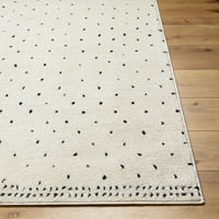 Művészi szövők Freud Dots Runner terület szőnyeg, fekete, 2'7 7'3