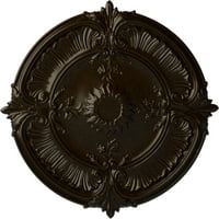 1 8 od 1 2 p attica acanthus levél mennyezeti medál, kézzel festett bronz
