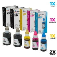 Kompatibilis csere az EPSON palackokhoz: T502120-S Black, T502220-S CIAN, T502320-S Magenta, T502420-S sárga az ET-2700, ET-2750,