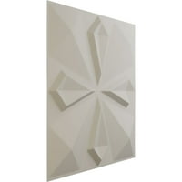 Ekena Millwork 5 8 W 5 8 H nikki endurawall dekoratív 3D -s fali panel, Ultracover szaténvirág fehér
