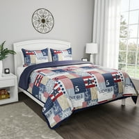 Somerset otthoni ágy-elterjedt szett, iker, többszínű, darab