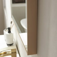 Vinnova Benevento 24 téglalap LED falra szerelhető fürdőszoba hiúság tükör arany keret