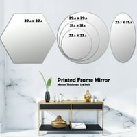 Designart 31.5 31.5 Sárga modern fali tükör