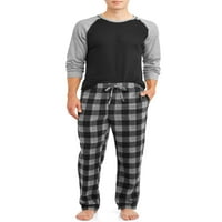 Hanes Men's Thermal Waffle Crew és Xtemp Cozy gyapjúplém nadrág