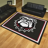 Georgia Black New Bulldog 8'x10 'szőnyeg