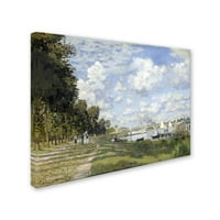 Védjegy képzőművészet 'Bassin Dargenteuil' vászon művészet Monet