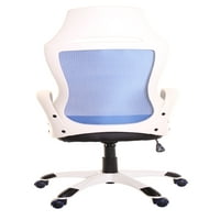 Magas hátú modern kék-fehér háló feladat szék