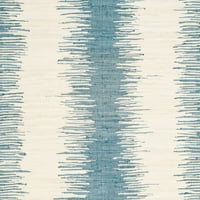 Montauk Twyla Csíkos Pamut Terület Szőnyeg, Kék, 6 ' 6 ' Négyzet