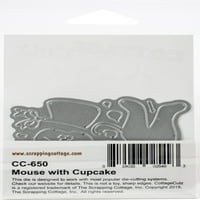 CottageCutz Meghal-Egér W Cupcake, 2.1 X2. 5
