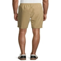 Hollywood Férfi Stretch Twill bélelt lapos elülső férfi rövidnadrág, S-2XL méretű, férfi rövidnadrág