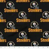 Pittsburgh Steelers 58 pamut logó sport varró és kézműves szövet yd by the Bolt, Fekete, Sárga és Fehér