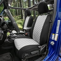 Csoport AFCM5006GRAYFRONT szürke neoprén egyedi autó üléshuzat-Jeep Wrangler JL légfrissítővel