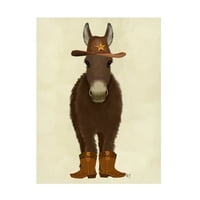 Fab Funky 'Donkey Cowboy' vászon művészet