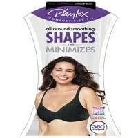 Playte Comfort Fle Fit Fit Ultimate Smoothing Pamut Comfort Underwire melltartó, 494b