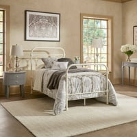 Chelsea Lane Abingdon Classic Metal Twin Bed, fehér