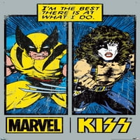 Kiss and Marvel - Wolverine Wall poszter push csapokkal, 22.375 34