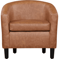Easyfashion Fau bőrhordó akcentus szék, 2 -es szett, barna