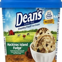Dean's Mackinac Island Fudge Ice Cream, 1. QT