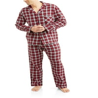 Hanes férfi flanel pizsama készlet