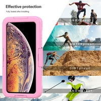 Prémium vízálló lezárt kemény tok az Apple iPhone XS MA -hoz műanyag képernyőhuzattal úszáshoz, kempinghez, kültéri használathoz