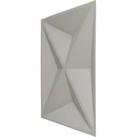 Ekena Millwork 7 8 W 7 8 H Kent Endurawall dekoratív 3D -s fali panel, Ultracover szaténvirág fehér
