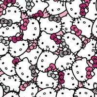 Sanrio Hello Kitty Knit 60 széles százalékos pamut százalékos spande d r, csomagolt fejek