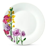 Porcelán virágos vacsora, vadvirágok, akvarell kollekció, exkluzív
