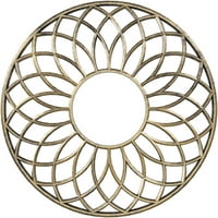 40 OD 5 8 ID 1 P Cannes építészeti minőségű PVC átszúró mennyezeti medál, antikált halvány arany