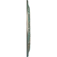 Ekena Millwork 7 8 OD 1 4 P Biddi mennyezeti medál, kézzel festett rézzöld patina