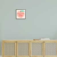 Stupell Industries Beach Bum Club Pink Peach illusztráció Graphic Art Fekete Keretes Art Print Wall Art, Design by Daphne Polselli