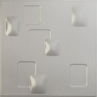Ekena Millwork 5 8 W 5 8 H Avila Endurawall dekoratív 3D -s fali panel, texturált fém ezüst