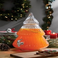 Ünnepi idő 2. gallon tiszta üveg karácsonyfa ital adagoló